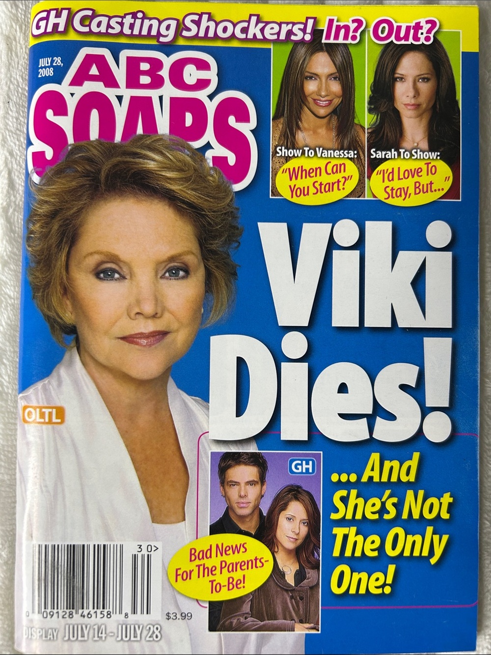 07/14/2008-07/28/2008 Vintage ABC Soaps In Depth Magazine - Volume 12 Issue 30